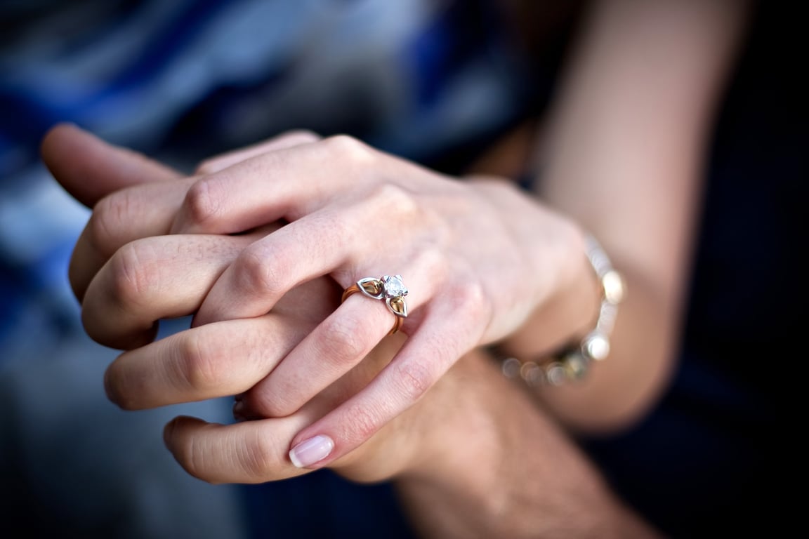 Moissanite Engagement Ring